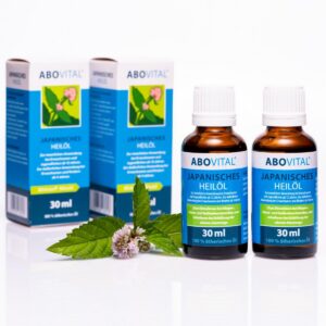 ABOVITAL Minzöl Japanisches Heilpflanzenöl für Massage, Inhalation und Ingestion 60ml (2 x 30ml)