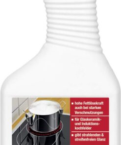 Wepos Glaskeramik Reiniger 750ml | Hohe Fettlösekraft Reiniger | Für Glaskeramik- und Induktionskochfelder | Gibt strahl