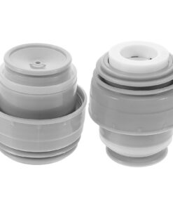 SOPOTOTU Graue Ersatzdeckel für Thermobecher Kompatibel mit Haers 45mm für Outdoor und Reisen Isolierte Trinkflaschendec