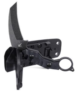 Purple Dragon Outdoor Messer Survival Feststehende Klinge aus D2 Stahl, Full Tang Jagdmesser mit G10 Griff und Kydex Sch
