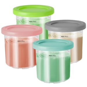 Tarana 4er-Set Creami Behälter für Ninja BPA-frei Eiscremebecher NC301 NC300 NC299AMZ Eisbehälter mit Decke