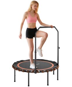 SPORTNOW Fitness Trampolin - leise Gummiseil für Indoor und Outdoor, ideal für Erwachsene mit 5 verstellbaren Stufen