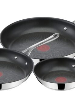 Tefal Jamie Oliver Cook's Direct On Pfannen-Thermo-Signal für Experten, Antihaft, Induktionsbratpfanne 24cm, backofenfes
