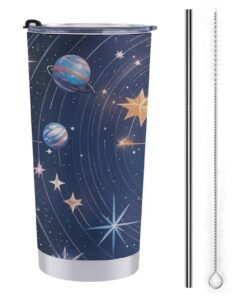 FZMTLDS Constellations Cosmic Galaxies Wasserflasche 20oz Edelstahl für Frauen und Männer Autobecher Isolierte Kaffeetas