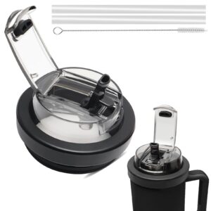 Ersatzdeckel für Stanley Cup 40oz Auslaufsichere & Wiederverwendbar Wiederverwendbarer Ersatzdeckel mit 2 Hitzebeständig