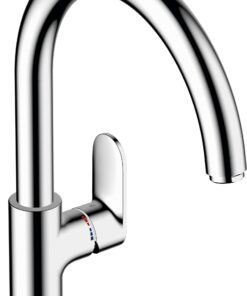 Hansgrohe Vernis Blend M35 - Küchenarmatur, Chrom, für Küche schwenkbar, Mischbatterie, 210 mm Auslaufhöhe