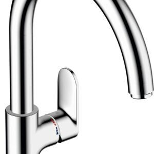 Hansgrohe Vernis Blend M35 - Küchenarmatur, Chrom, für Küche schwenkbar, Mischbatterie, 210 mm Auslaufhöhe