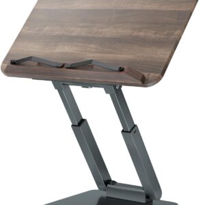 Tounee Buchständer Global Recycled Standard - Höhenverstellbar & Ergonomisch für Küche und Arbeitsplatz (Grau)