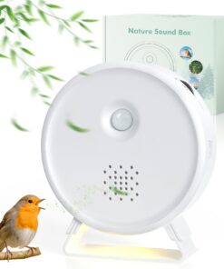 BITIWEND Naturgeräusche Box für Erwachsene bei Bewegungsmelder und Licht Weihnachten Geschenk BITIWEND Vogelzwitscher