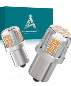 2 Stück Gelb Bernstein 382 Glühbirnen für Haus und Garten | 2 x 180° Gelb Bernstein 382 Glühbirnen 7.5W 800LM DC 12V |