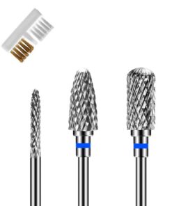 GUTERTOP Fräser Bits für Gelnägel - Professionell, Schärftehaltig, 3 Stk Nagelfräser Aufsätze