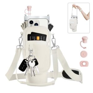 Yamobi Stanley Cup Wasserflaschen Tragetasche 40/30oz + Telefontasche + 3 Auslaufstopper