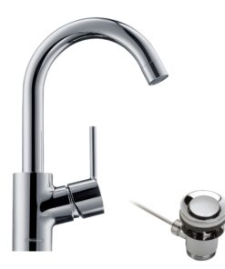 Hansgrohe Talis S Waschbecken Wasserhahn EcoSmart Wasserspar Chrom 32070000 360° schwenkbar
