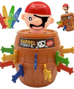 Kinder-Aktionsbrettspiel Pirates-Eimer 3+ Jahre - Geschenkidee für Familien | Pop-Up Spiel Pirates-Eimer 3+ Jahre - Abe