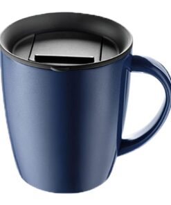 ParaCity Thermobecher 350ml für Reisefreunde mit Isolierung und Doppelwandigkeit, Campingstod (Blau) ParaCity Doppelwa