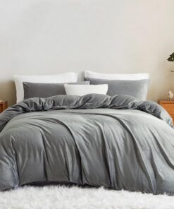 Lanqinglv Flanell Fleece Bettwäsche Winterwarm Plüschig für Einzelbetten 135x200 cm Soft Cashmere Touch Reißverschluss K