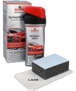 NIGRIN Performance Hartwachs-Politur TURBO für strapazierte Lacke mit Abperlschutz 500 ml