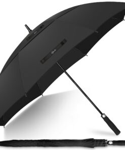 NINEMAX Groß 62/68 Inch Sturmfest Automatik Golfschirm für Herren Damenrego Groß 62/68 Inch Sturmfest Automatik Golfschi