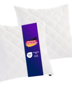 ### Traumnacht Bamboo Kopfkissen mit hypoallergenen Bambusfasern, antibakterielles Kissenset für Erwachsene, ideal für N