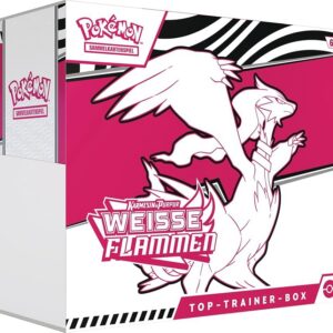 Pokémon Top-Trainer-Box Karmesin & Purpur - 9 Booster, Boreos-Promokarte & Zubehör | Mit Heartforcards® Versandschutz fü
