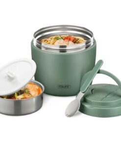 Itslife Thermobehälter für Essen 970ml auslaufsicher mit Löffel für Suppen & Babybrei