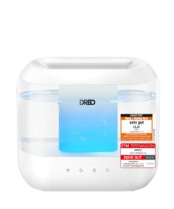 Dreo 4L Top Fill Luftbefeuchter, 36H Laufzeit Leise Cool Mist mit Nachtlicht für Schlafzimmer