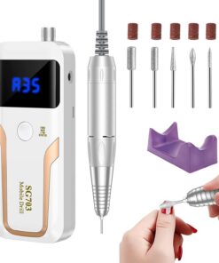 Nagelfräser für Gelnägel 35000 U/min Elektrisch Fräser Nägel LCD-Display Maniküre Pediküre