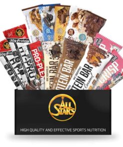 All Stars Low Sugar Protein-Riegel I 14 Stück in 5 Sorten & Größen I Eiweiß-Snack fürfitnessbegeisterte I Protein-Bars z
