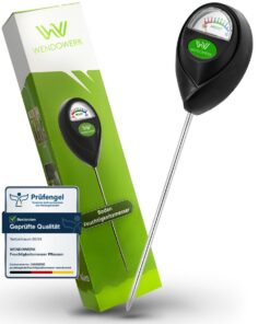 Wendowerk® Boden Feuchtigkeitsmesser Grün - Ohne Batterien - Premium Bodentester für Pflanzen - Grün - 2025