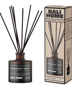 Bali Home Sandalwood Musk Aromatischer Diffusor - Beruhigender Raumduft für stilvolle Räume - 85 ml Lang anhaltend