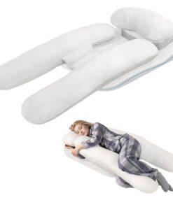 Seitenschläferkissen zur Schmerzlinderung der Schultern für Erwachsene, H-förmiges ergonomisches Kissen zur GERD-Beschwe