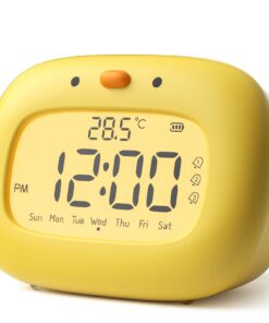 YISSVIC Kinderelektronik Digitales Wecker 3 Alarmanze Snooze Timer Wocheanzeige Typ-C-Anschluss | YISSVIC Digital Wecke