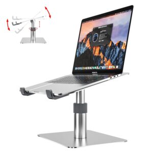 Rseuphiee Laptop Ständer Höhe/Winkel einstellbar Aluminum 360° drehbar für Notebook (10-16Zoll)