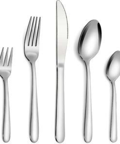 Bestdin Edelstahl Besteck Set 6 Personen, Spülmaschinenfest, ideal für Haus und Party | Bestdin 30 Teiliges Besteck Set