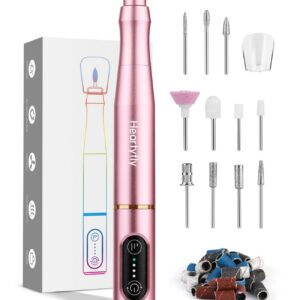 Nagelfräser Heartyfly für Gelnägel | Kabellos, USB-Aufladbar, 3 Geschwindigkeitsstufen | Maniküre & Pediküre