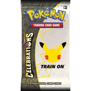 Pokemon Celebrations 25. Jubiläum Booster + Toploader - Sammlern empfohlen für Sammelmannia - Geburtstagsgeschenke und K