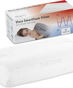 Kopfkissen HADAR Wave 40x80 Höhenverstellbar Ergonomisch Klima-Bezug Visco-Schaum