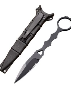 Scharfe Jagdmesser EDC Messer mit Scheide 440C Neck Knife für Outdoor Aktivitäten