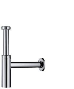 Hansgrohe Designsiphon Flowstar S Waschbeckenarooahn | Verstellbar bis 60 - 165 mm | Aroma-Abguss | Chrom | 52105000