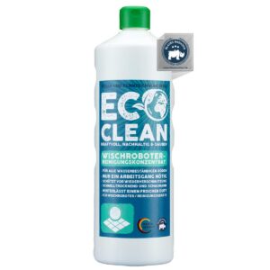 Eco Clean 1 L Wischroboter Reinigungsmittel Konzentrat für Saug- & Wischroboter, Streifenfreie Reinigung, Extrem Ergiebi