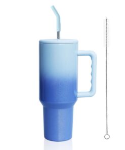 Thermobecher mit Griff und Stroh 40oz Superdosis Isolierung für Kaffee Wasser Geschenkideal