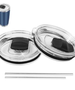 **2 Stück Ersatzdeckel für Travel Tumbler mit Magnetverschluss** | **Transparent Ersatzdeckel für Lowball Tumbler mit S