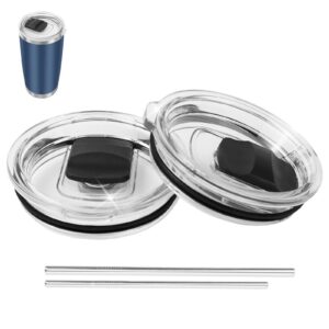 **2 Stück Ersatzdeckel für Travel Tumbler mit Magnetverschluss** | **Transparent Ersatzdeckel für Lowball Tumbler mit S