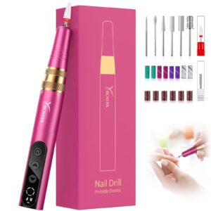 YBLNTEK Kabellos Elektrische Nagelfeile für Gelnägel und Acrylnägel - USB Wiederaufladbare 35000u/min 5 Geschwindigkeits