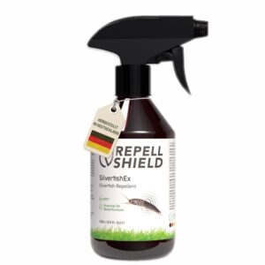 RepellShield® Natürliches Silberfisch Spray - Geruchlos & Ohne Rückstände - Effektives Mittel gegen Silberfische - Langz