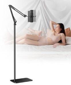 Fsaklaskdy Tablet Halterung Halterung Verstellbar für 360 Grad Drehung und Stabile Metall-Arm Base, ideal für Tablet und