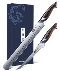 HOSHANHO BBQ Fleischmesser Ultrascharf Professionell für Metzger und Liebhaber, Ultraschärfung Japanischer Kohlenstoffs