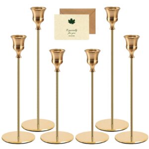 Hochzeit Kerzenstand Gold Metall 6 Set Deko Party