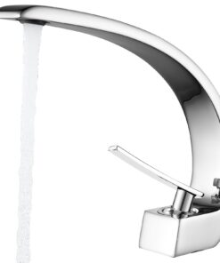 Waschtischarmatur Bad Mischbatterie Chrom Messing Kalt und Warm für Badezimmer Toilettentank oder Gäste WC | Waschbecke