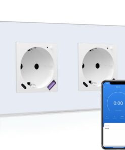 BSEED WLAN Schuko Steckdose mit USB-C 20W Schnellladegerät -Smarty Steckdose mit Strommessung und Alexa/Google Home Komp
